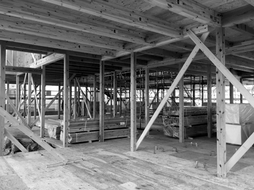 みなみそうま保育園現場軸組