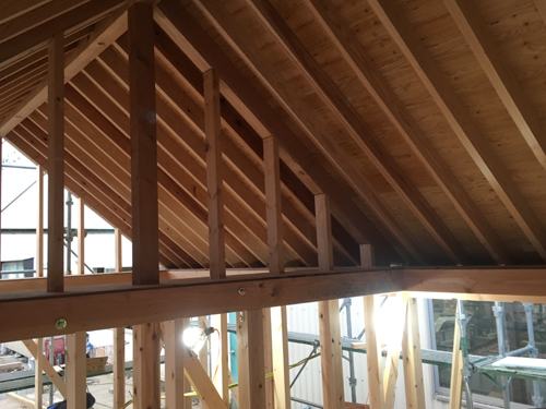 蔵王小さい家木造軸組02