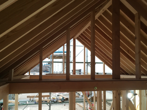 蔵王小さい家木造軸組01