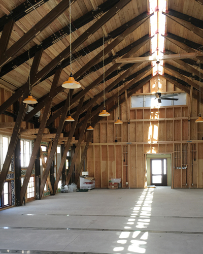 トップライトからの光