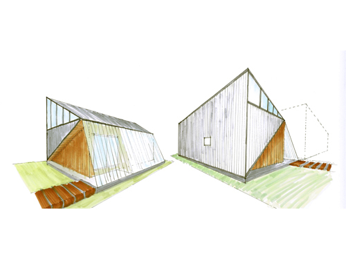 母と二人の小さな家基本計画スケッチA-1