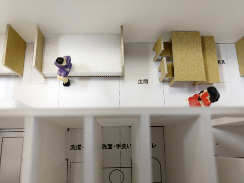 母と二人の小さな家基本計画模型C-2