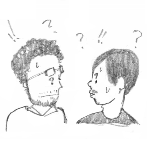 びっくりした時のカリカチュア