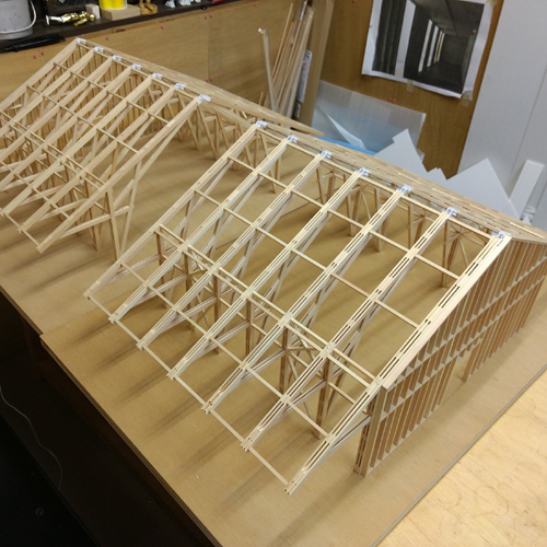 蔵王町の事務所最終模型1