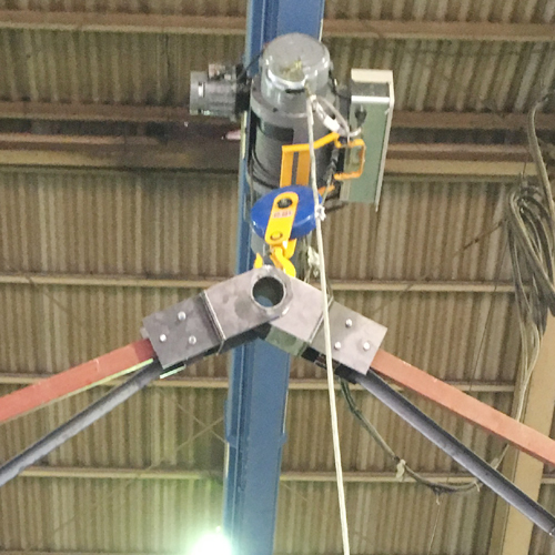 蔵王町の事務所棟金物実験中