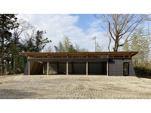 角田木造ガレージ外観5