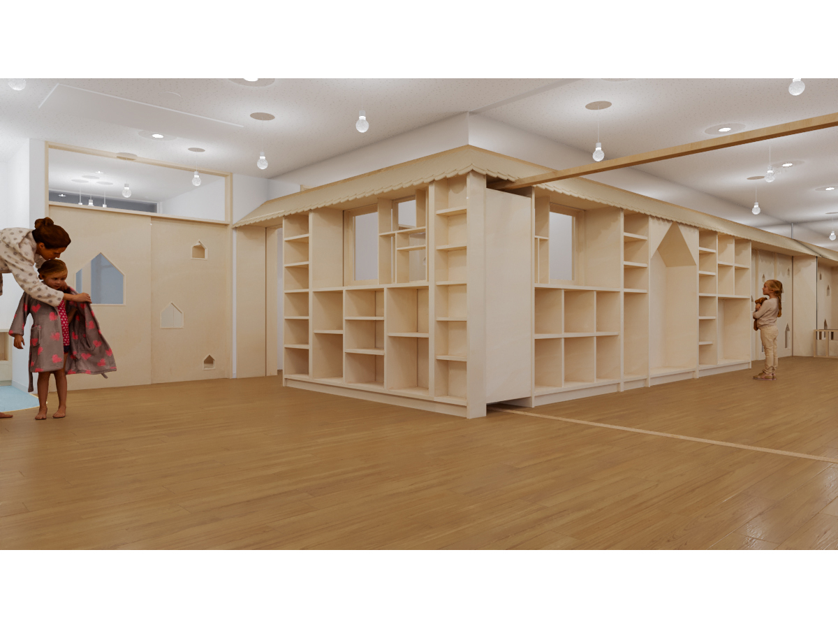 サードプレイスぽぽらす基本設計パース子供の目線5