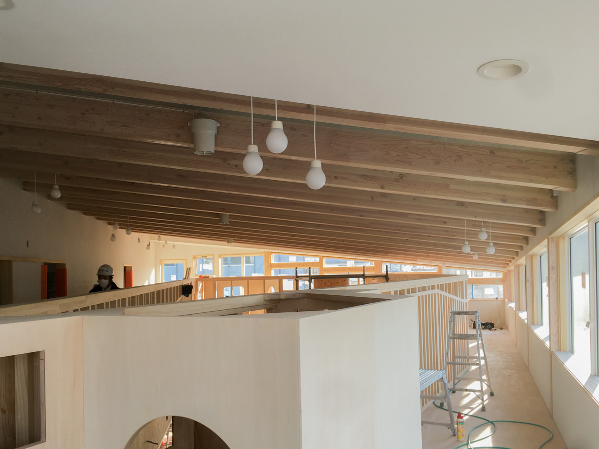 放課後児童クラブうーるー多目的広場2工事中