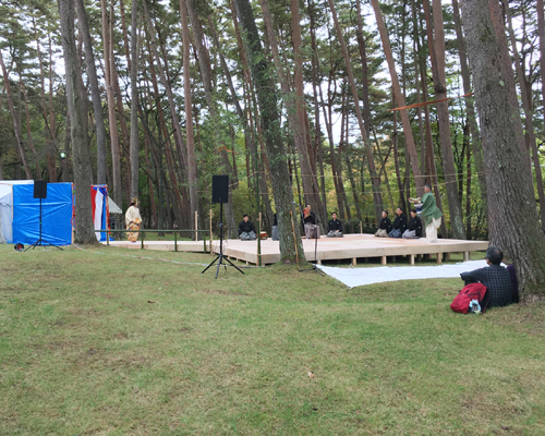 遠野仮設能舞台