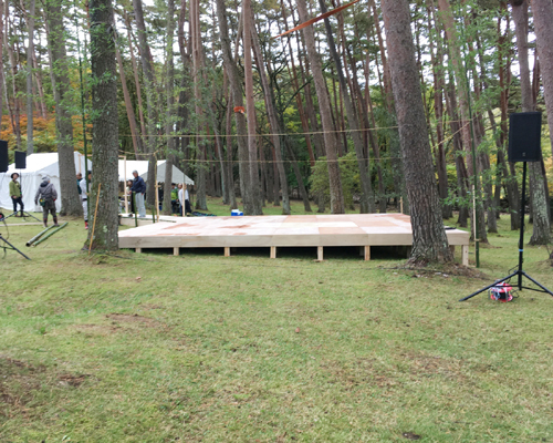 遠野仮設能舞台