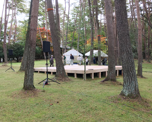 遠野仮設能舞台