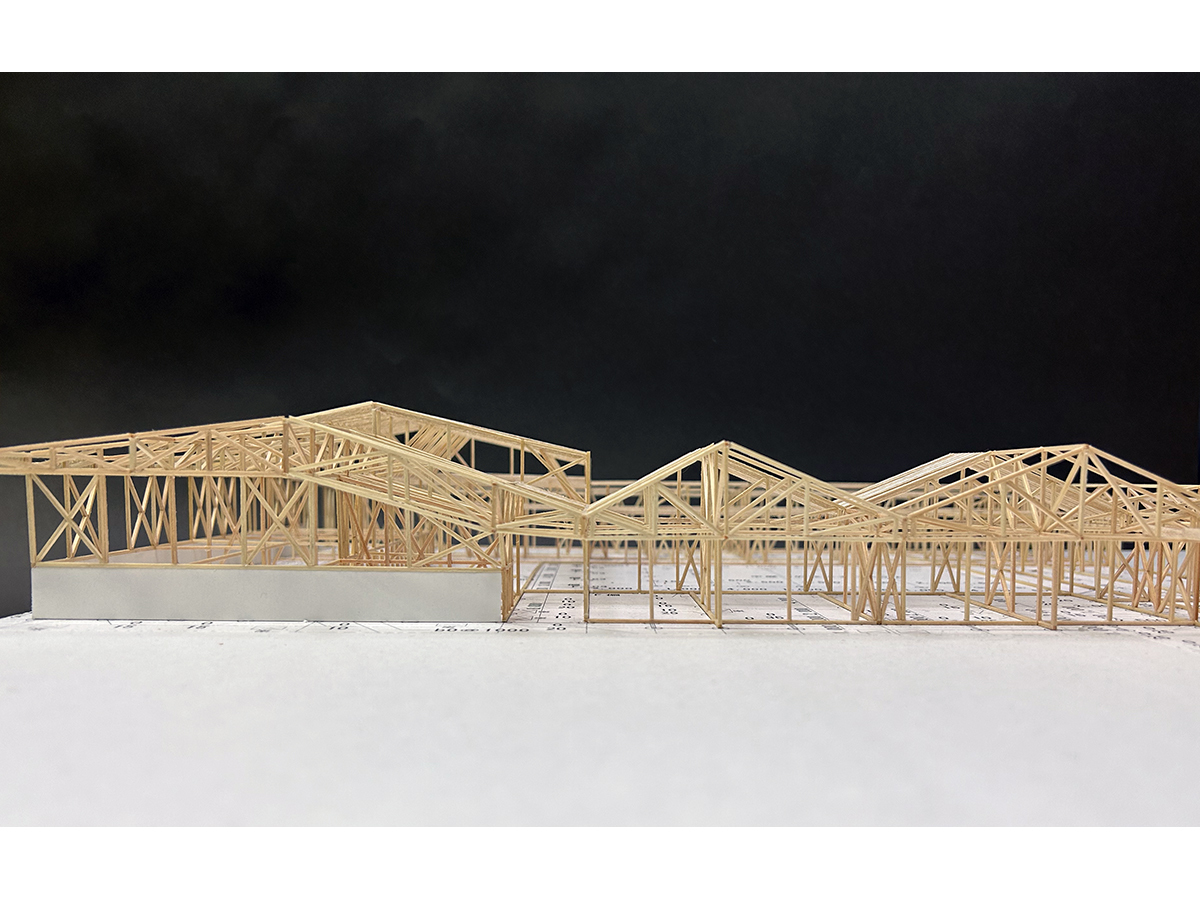 色麻町認定こども園木構造軸組模型-5