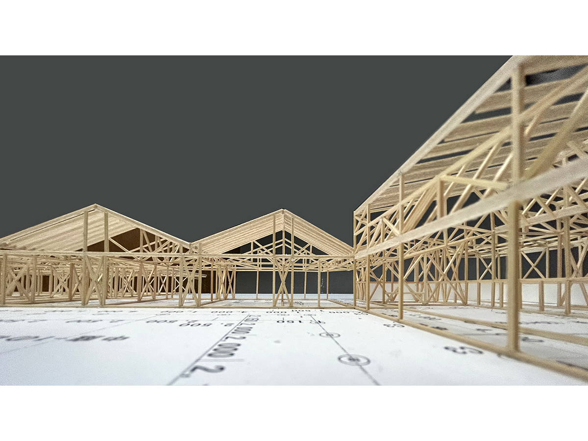 色麻町認定こども園木構造軸組模型-6
