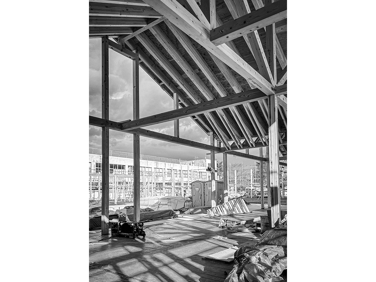 木構造工事中の色麻認定こども園-4