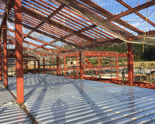 東松島のホテル現場