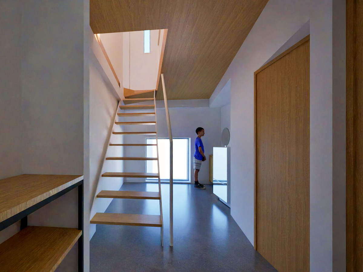 イレギュラーな窓とメゾネットが生み出す変化のある内観パース-1イレギュラーな窓とメゾネットが生み出す変化のある内観パース-10