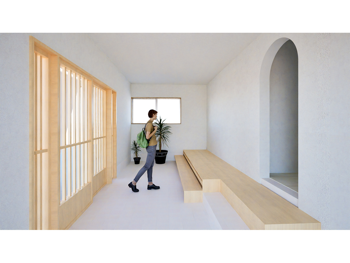 日本的でモダンな玄関