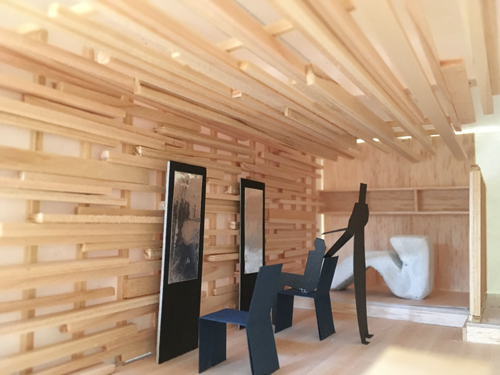 仙台本町の美容室木質の内観1