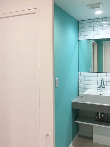 泉区の家：洗面室